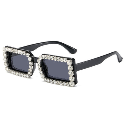 Women's Glasses Sunglasses With Diamond Small Frame Sun Vacation Beach