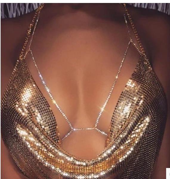 Women's Rhinestone Body Jewelry Necklace