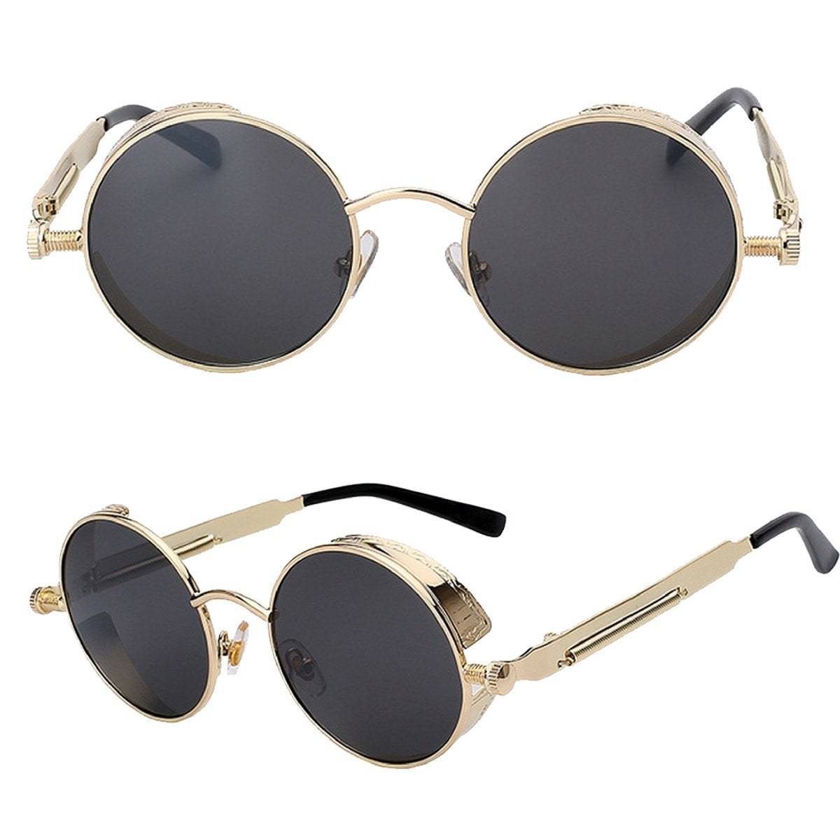 Austin Powers Vintage Round Metal Frame Sunglasses