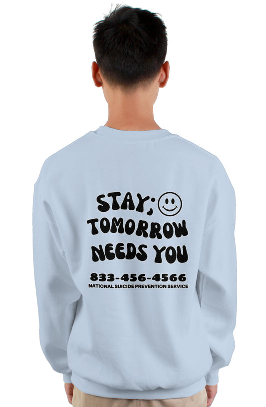 crewneck sweatshirt-national suicide #