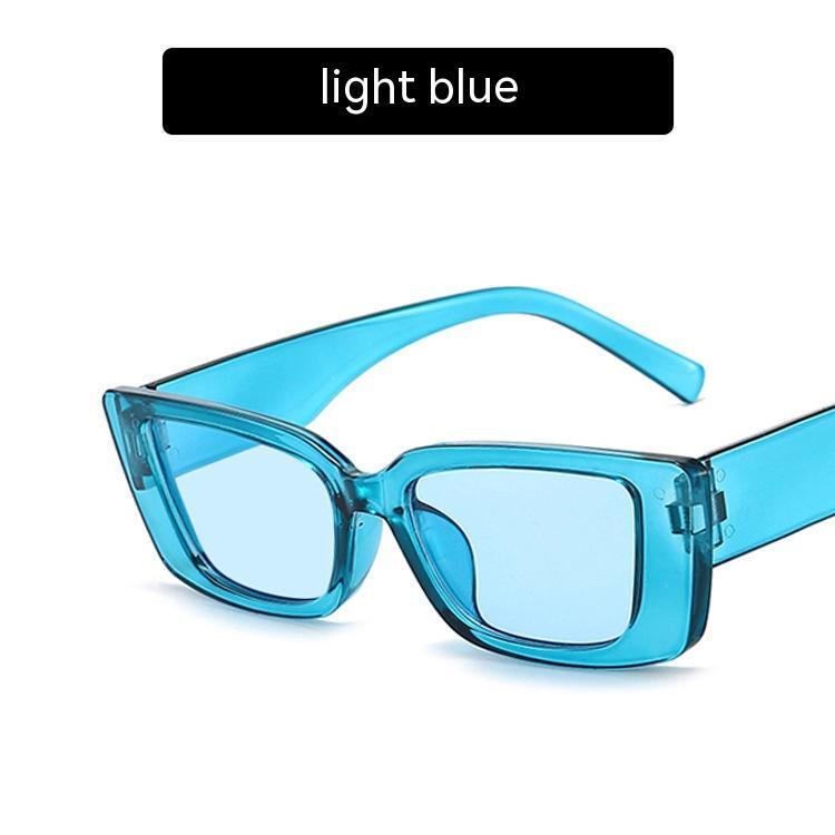 Jelly Color Square Sun Glasses Concave Shape